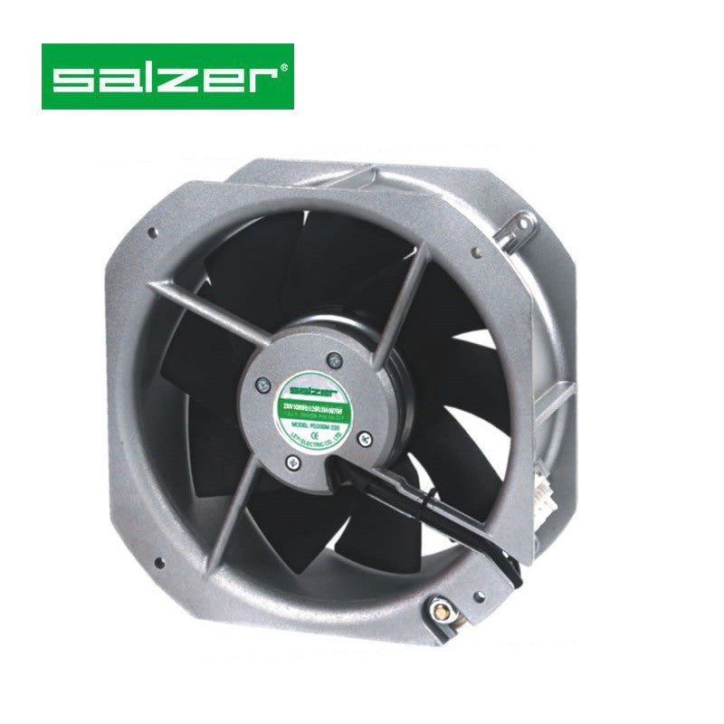 Salzer PD225M-220 Blower Fan 225 x 225 x 80 mm AC Axial Fan with Metal Impeller 8.86 x8.86x 3.15INC