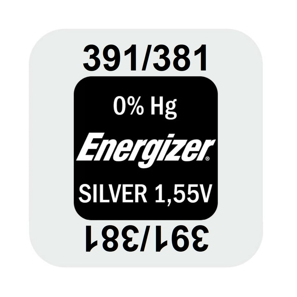 Energizer 391 381 (1pc) 1.55v Silver Oxide Button Cell Battery  Mercury Free 391/381 SR1121 SR1120SW