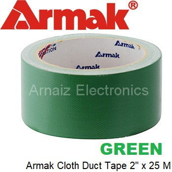 Armak Cloth Duct Tape - Green Mesh Duck Tape 2 inch x 82 feet or 48 mm x 25 meter