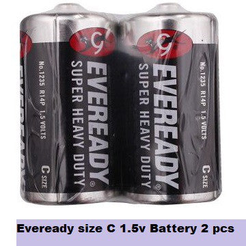 Eveready size C Batteries (2 pcs) LR14 Battery