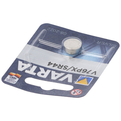 Varta V76PX SR44 (1pc) 1.55v Silver Oxide Button Cell Battery in Blister Pack Varta V 76PX 4075