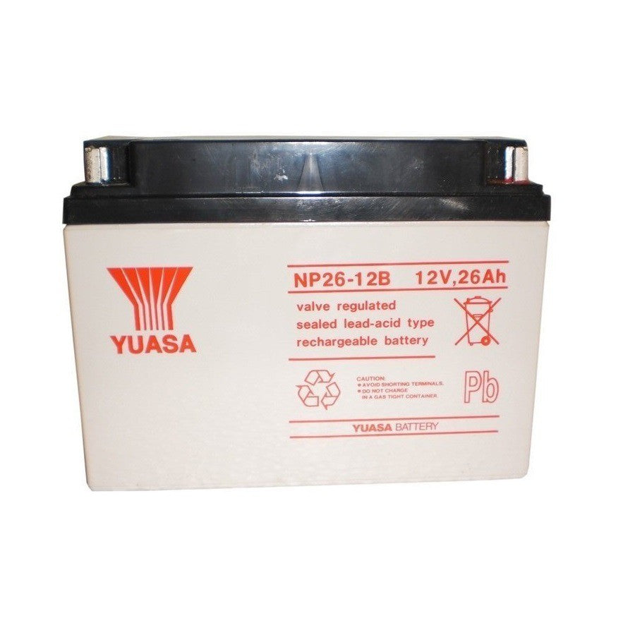 Yuasa 12V 26Ah NP26-12B 12 Volts 26 Ampere Rechargeable Sealed Lead Acid Battery Maintenance Free