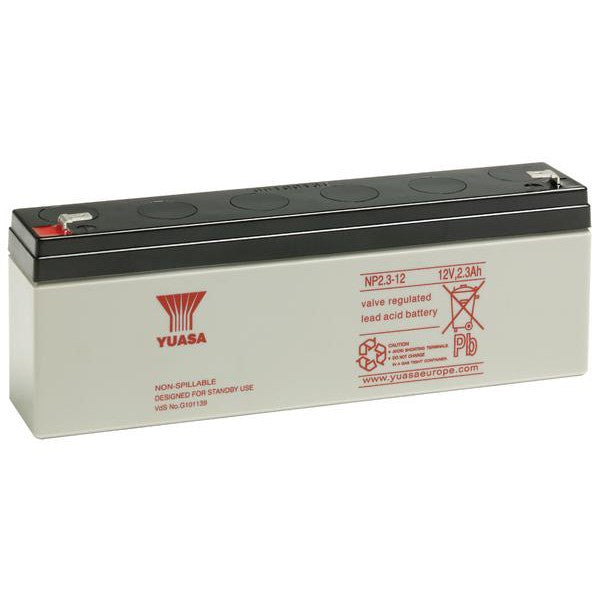 Yuasa 12v 2.3Ah SLA Rechargeable Battery NP2.3-12 Valve Regulated Sealed Lead-Acid Battery 12 Volts