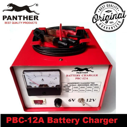 Panther 6V 12V Battery Charger 12 Ampere PBC-12A