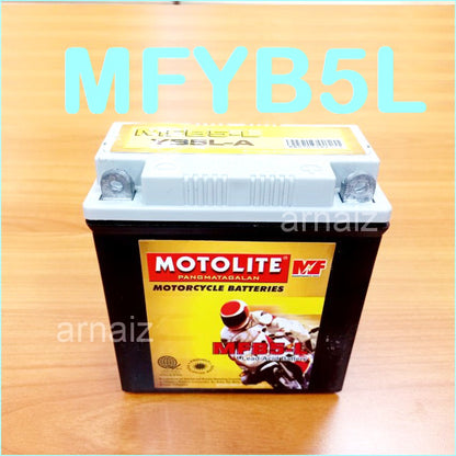 Motolite Motorcycle Battery MFB2.5L MFB3-L MF4L-B MF5L-B MFYB5L MF7A-B MF9-B Maintenance Free