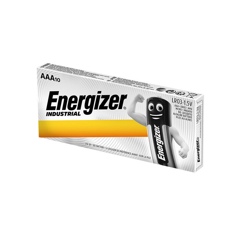 Energizer AAA (10pcs) Alkaline Industrial Battery MN2400 1.5V LR03 Batteries 10 pieces per box