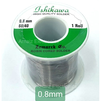 Ishikawa Soldering Lead 0.8mm QUICK MELT 60/40 Tin Lead Rosin Core Solder Soldering Ichikawa Welding