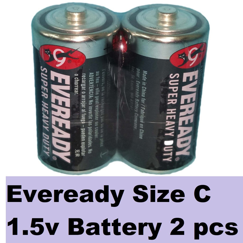 Eveready size C Batteries (2 pcs) LR14 Battery