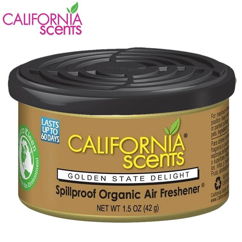 California Scents Organic Canister Air Freshener Car Fragrance Scent Spill Proof Can Air Purifier