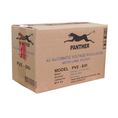 Panther AVR 500W Relay Type Automatic Voltage Regulator PVE-500 PC Computer Desktop Laptop TV AVR