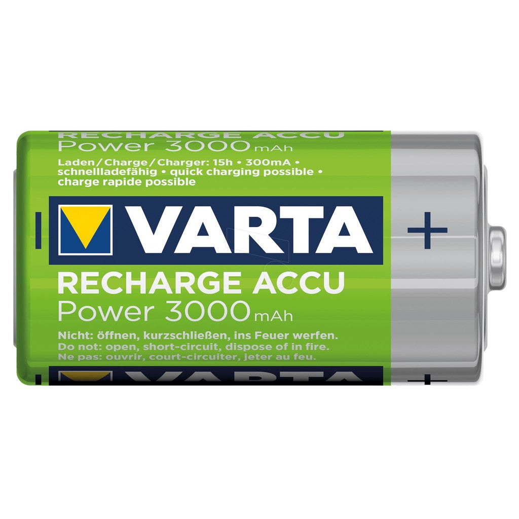 Varta C Rechargeable Battery 56714 R2U Size C (2 pcs) 3000mAh Rechargeable Batteries HR14