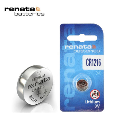 Renata CR1216 (1pc) 3v Lithium Button Cell Battery in Blister Pack CR 1216 Batteries 6216