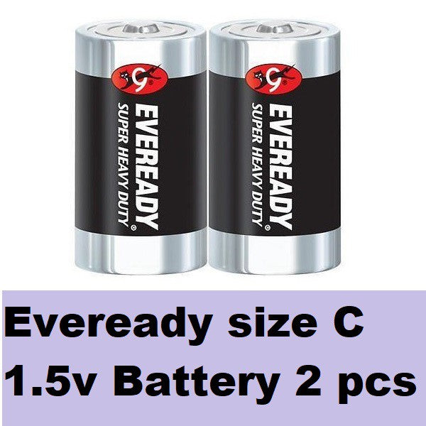 Eveready size C Batteries (2 pcs) LR14 Battery