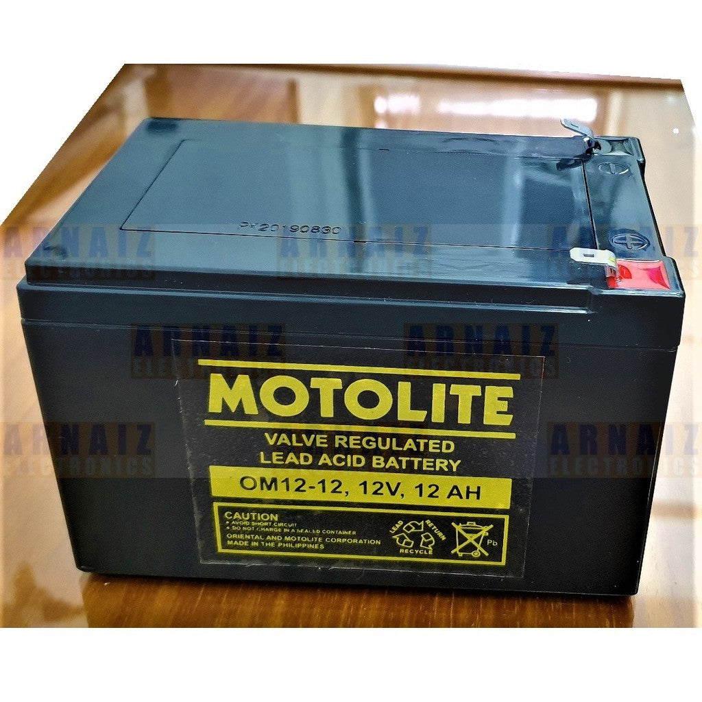 Ebike Battery 48V 12Ah Compatible with 48V 16Ah 4 pcs of 12v 12Ah Motolite brand OM12-12