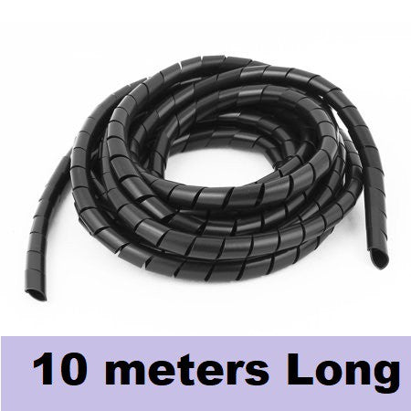 Spiral Wrapping Band 10 meters Spiral Cable Wrap Wire Organizer Tube Flame Retardant Casing Sleeves