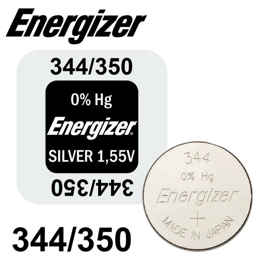 Energizer Silver 344 350 (1pc) 1.55v Silver Oxide Button Cell Battery Mercury Free 344/350  SR1136SW