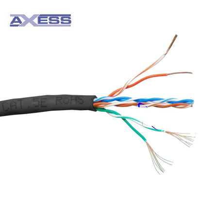 Axess Cat 5E Cable UTP Unshielded Stranded 4 Pairs Gray Data LAN Cable Cat5E Cat5 305 meters 1000ft