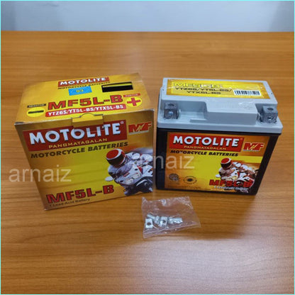 Motolite MF5L-B Maintenance Free Motorcycle Battery ( YTZ6S YT5L-BS YTX5L-BS MF5LB )