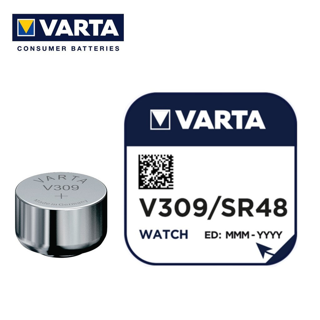 Varta V309 SR48 (1pc) 1.55v Silver Oxide Button Cell Battery Varta V 309 SR714SW