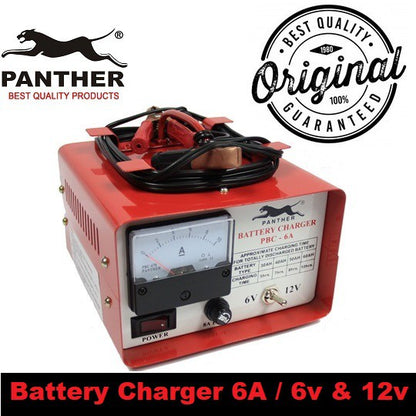 Panther 6V 12V Battery Charger 6 Ampere PBC-6A