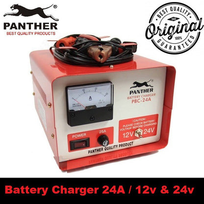 Panther Battery Charger 12V 24V 24 Ampere for Car Battery charger PBC24A PBC-24A PBC 24A