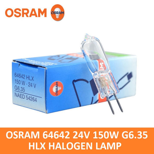 Osram 64642 HLX 150w 24v G6.35 NAED 54264 FDV Halogen Lamp Peanut Bulb Surgical Shadowless Lamp