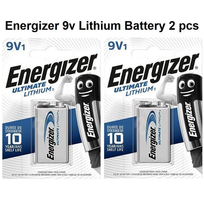 Energizer 9v Lithium Battery (2 pcs) 9 Volts Ultimate Batteries 2-piece L522BP