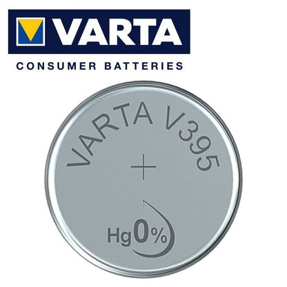 Varta V395 SR57 (1pc) 1.55v Silver Oxide Button Cell Battery in Blister Pack Varta V 395 SR57