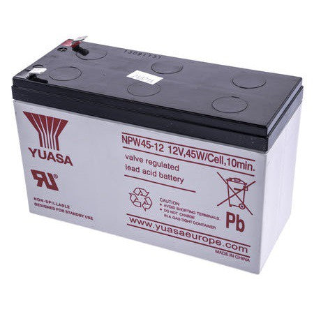 Yuasa UPS Battery 12V 7.5Ah NPW45-12 12 Volts 45 Watts 7.5 Ampere 45W Rechargeable Valve Regulated