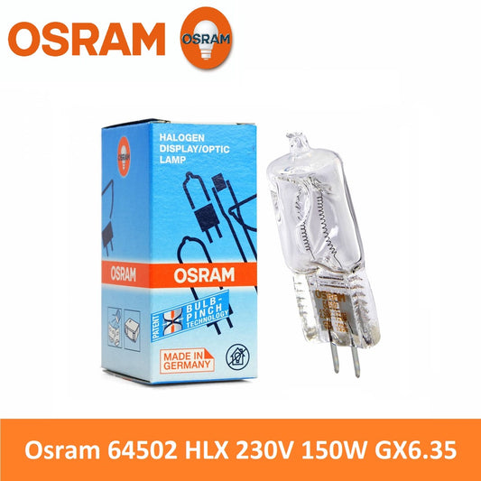 Osram 64502 230V 150W GX6.35 HLX Halogen Photography Condenser Lamp Peanut Bulb