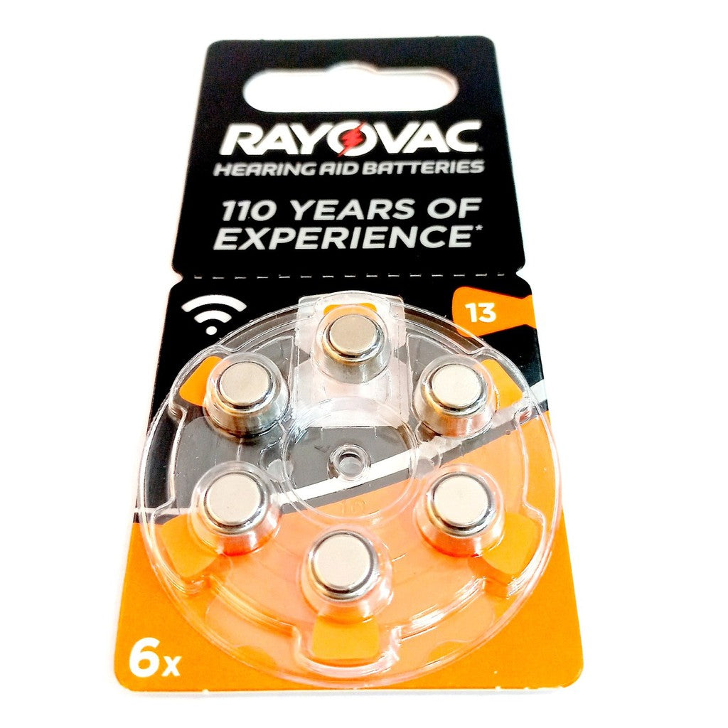 Rayovac 4606 Acoustic Size 13 PR48 (6 pcs) Hearing Aid Battery Hearing Aid Batteries 1.45V V13AT