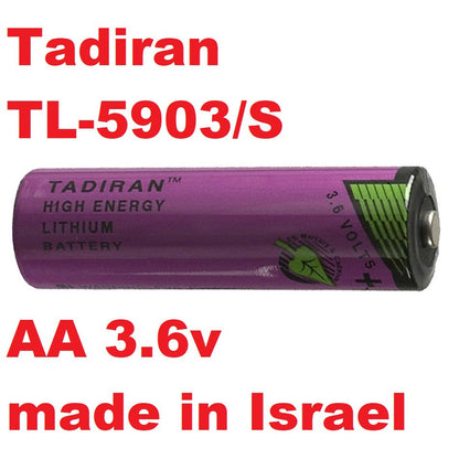 Tadiran TL-5903 size AA Lithium Battery 3.6V - non Rechargeable Tadiran TL-5903/S Batteries