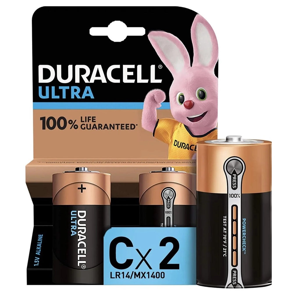 Duracell Size C Ultra Alkaline (2pcs) Battery MX1400 LR14