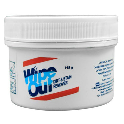 Wipe Out Dirt and Stain Remover 250g or 145g  WipeOut in Metal Can or Plastic Cover