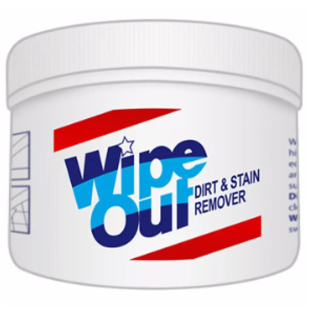 Wipe Out Dirt and Stain Remover 250g or 145g  WipeOut in Metal Can or Plastic Cover