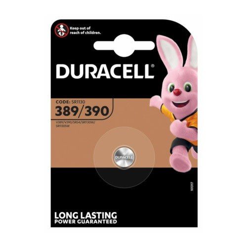 Duracell SR1130 389 390 (1pc) 1.5v Silver Oxide Button Cell Battery in Blister Pack V389 V390 SR54