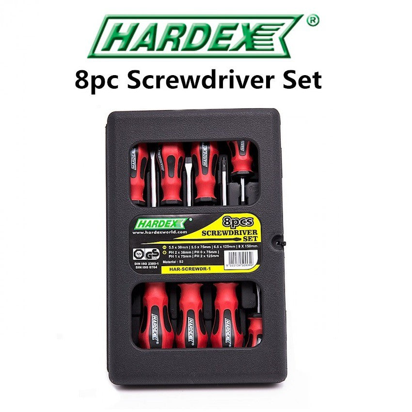 Hardex (8pcs) Screw Driver Set Screwdriver set Flat Cross Screwdrivers set Hardex HAR-SCREWDR-1