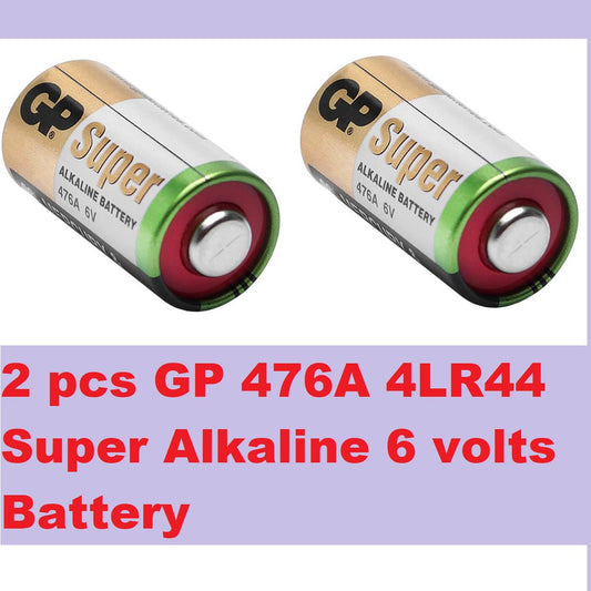 GP 476A 4LR44 (2 pcs) 6V High Voltage Alkaline 4AG13, A544, 544, PX28A, L1325