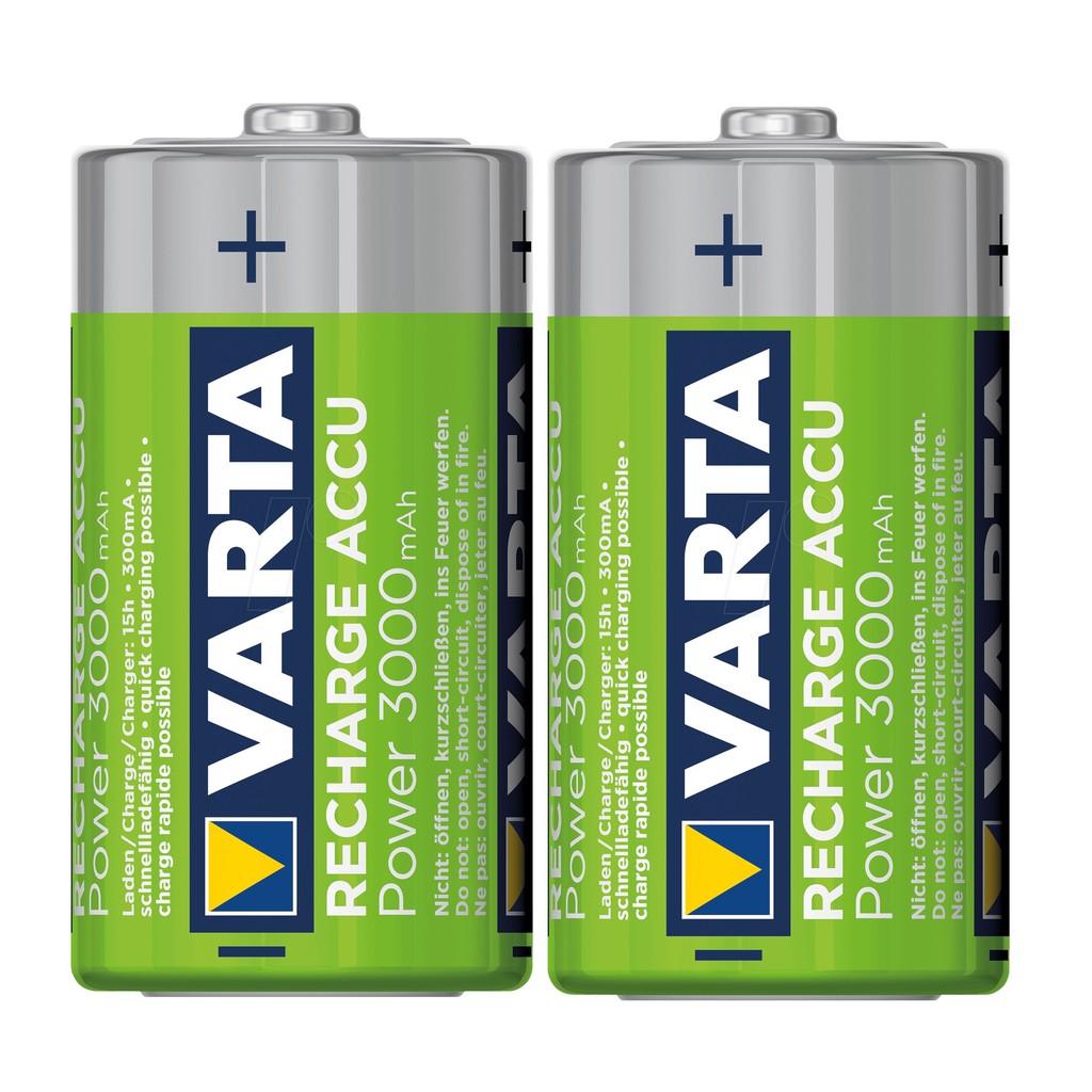 Varta C Rechargeable Battery 56714 R2U Size C (2 pcs) 3000mAh Rechargeable Batteries HR14