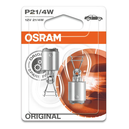 Osram 7225 02B (2pcs) P21 4W 12V BAZ15d 566 Halogen Bulb Automotive Lighting Car Bulb Original