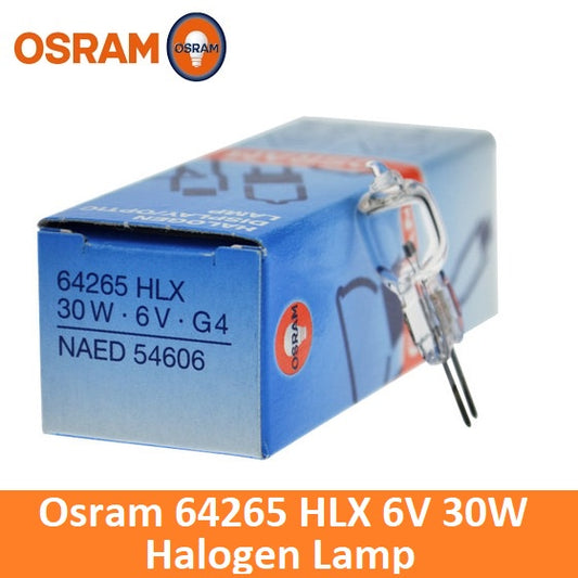 Osram 64265 HLX 30w 6v G4 NAED 54606 Halogen Lamp Peanut Bulb