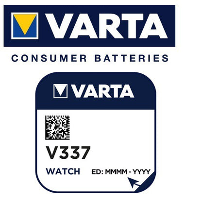 Varta V337 SR416 (1pc) 1.55v Silver Oxide Button Cell Battery Varta V 337 SR416SW