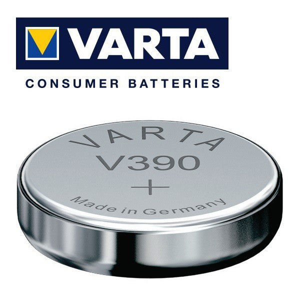 Varta V390 SR54 (1pc) 1.55v Silver Oxide Button Cell Battery in Blister Pack Varta V 390 SR54 SR1131