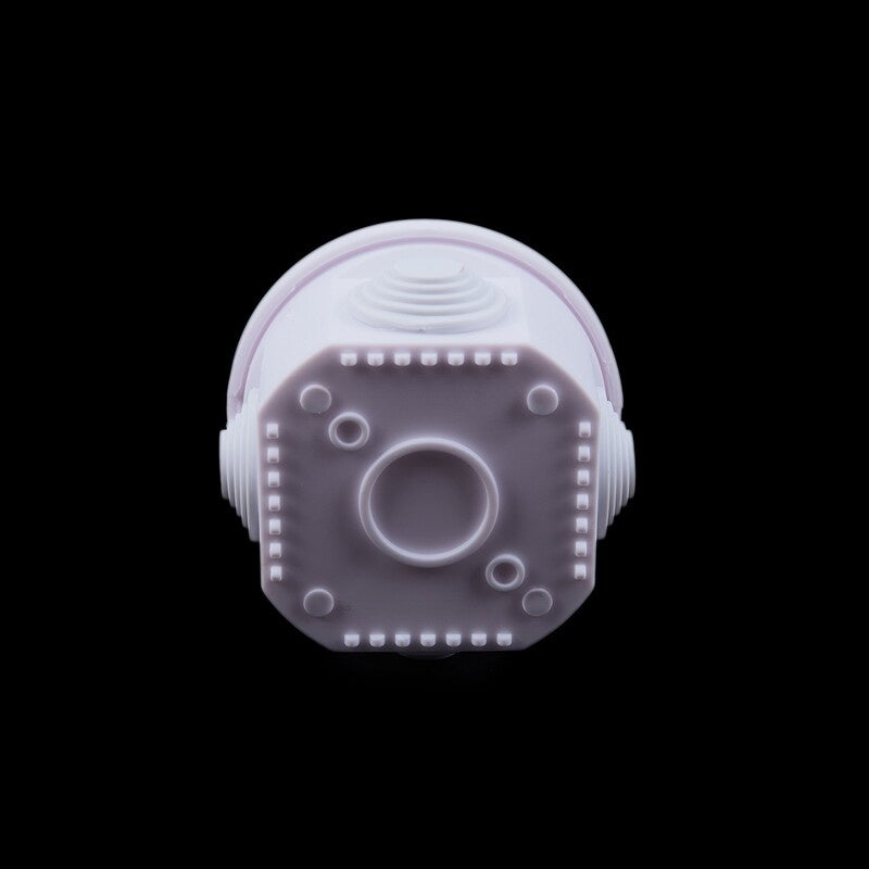 Round Octagon Junction Box Waterproof Outdoor Electrical CCTV Enclosure Square White ABS 80 x 50 mm