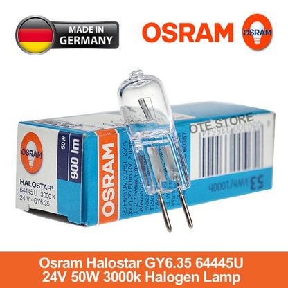 Osram 64445U 50w 24v GY6.35 64445 U Halostar Halogen Lamp Peanut Bulb