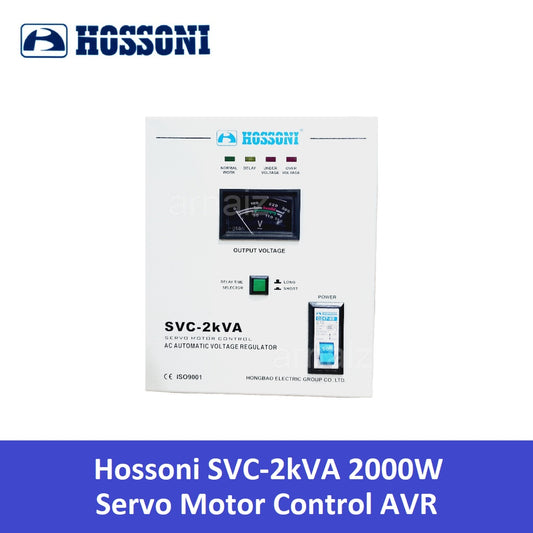 Hossoni AVR 2000W Servo Type Automatic Voltage Regulator SVC-2000 Servo Motor Control AC AVR 2KVA