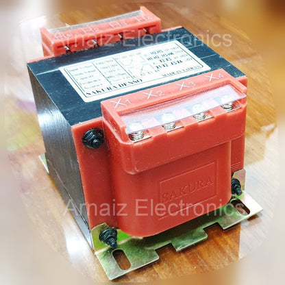 Sakura Denso 150VA 150W Control Transformer, Input 240/480VAC, Output 120/240VAC, Single Phase 60Hz