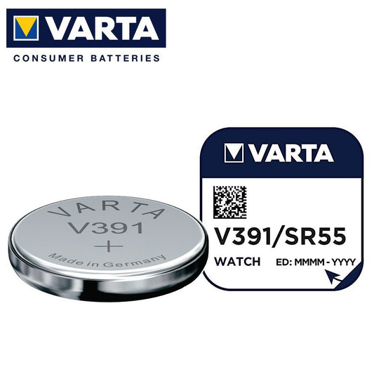 Varta V391 SR55 (1pc) 1.55v Silver Oxide Button Cell Battery Varta V 8GS SR1120W