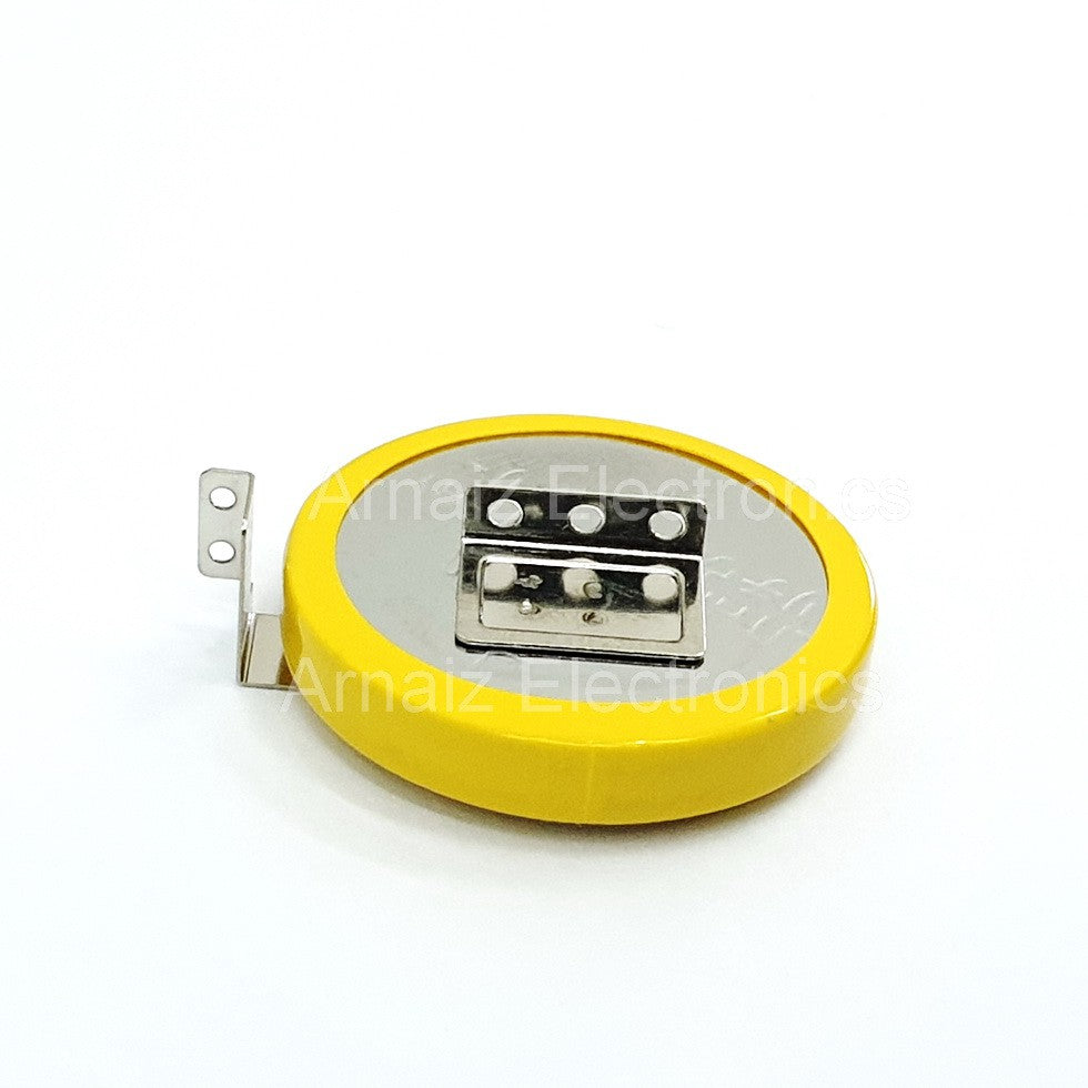 CR2450 Neutral With 1F6 Pins 3V Lithium Battery 3 Volts