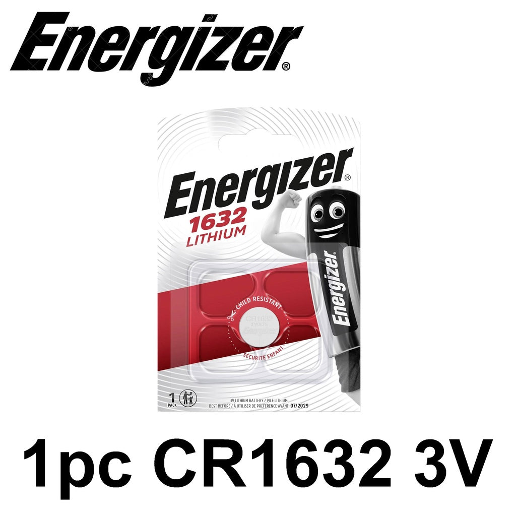 Energizer 1632 CR1632 (1pc) 3v Lithium Button Cell Battery in Blister Pack DL1632 CR-1632 DL-1632 3V